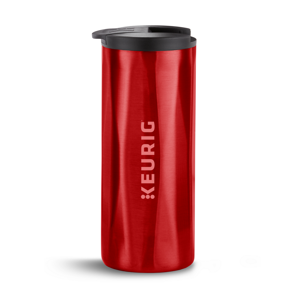 14oz. Faceted Travel Mug Red