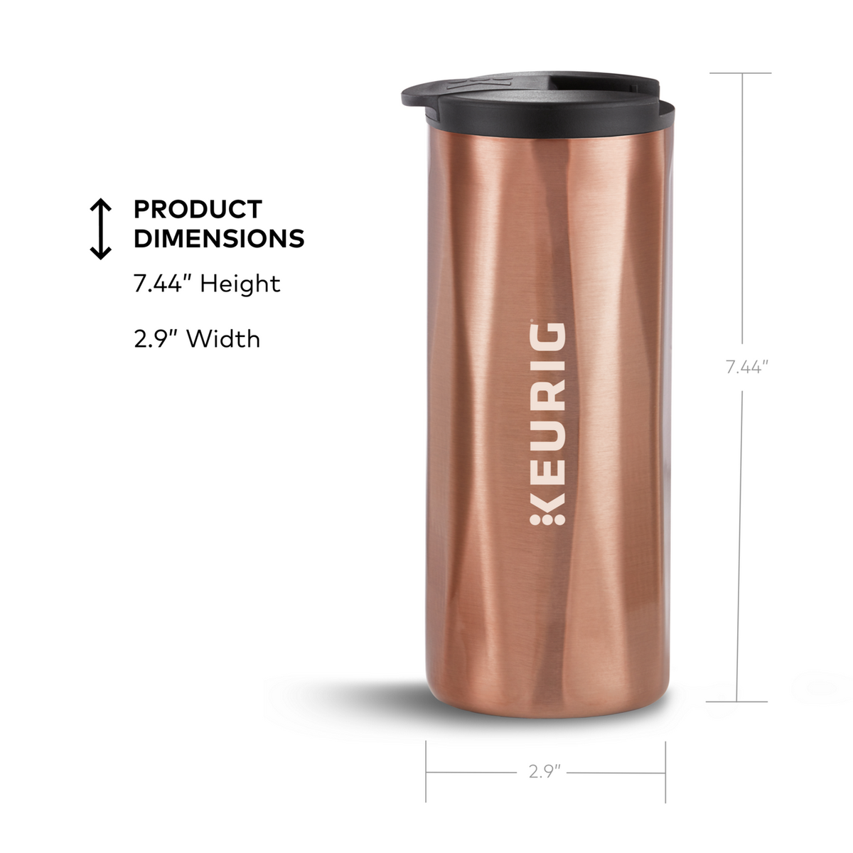 14oz. Faceted Travel Mug