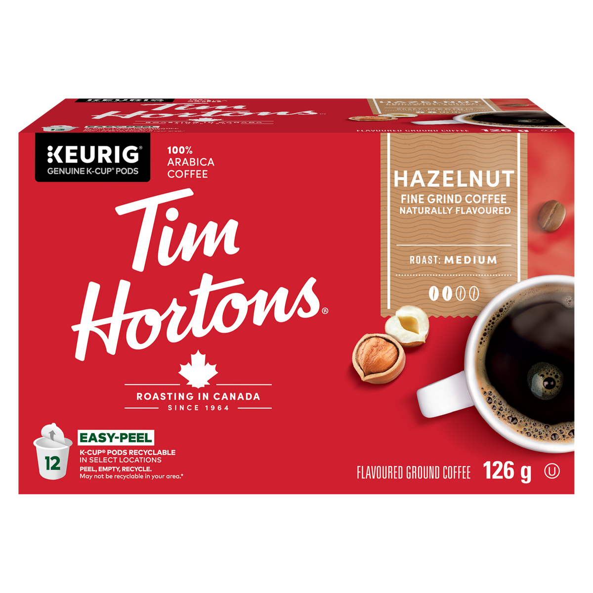 Tim Hortons Hazelnut Light Roast Coffee