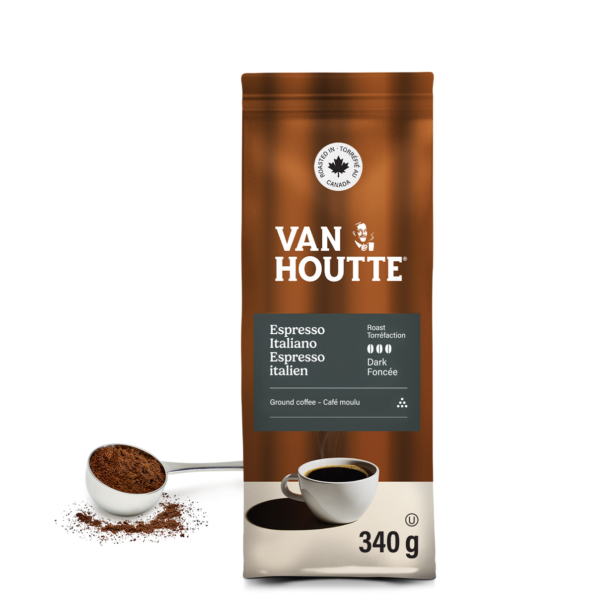 Van Houtte Italiano Espresso Dark Roast Ground Coffee