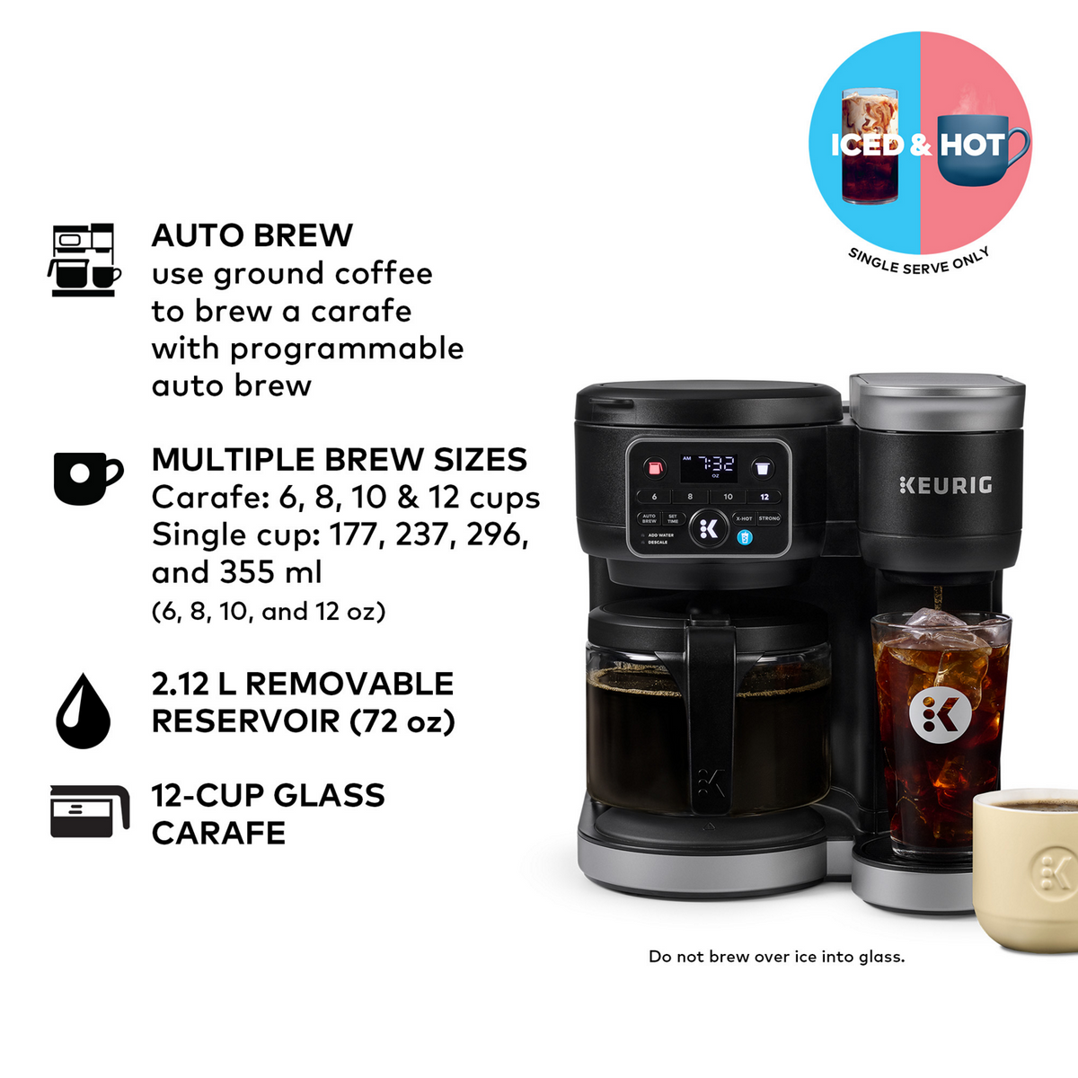 Keurig® K-Duo® Hot & Iced Single Serve & Carafe Coffee Maker Gen2
