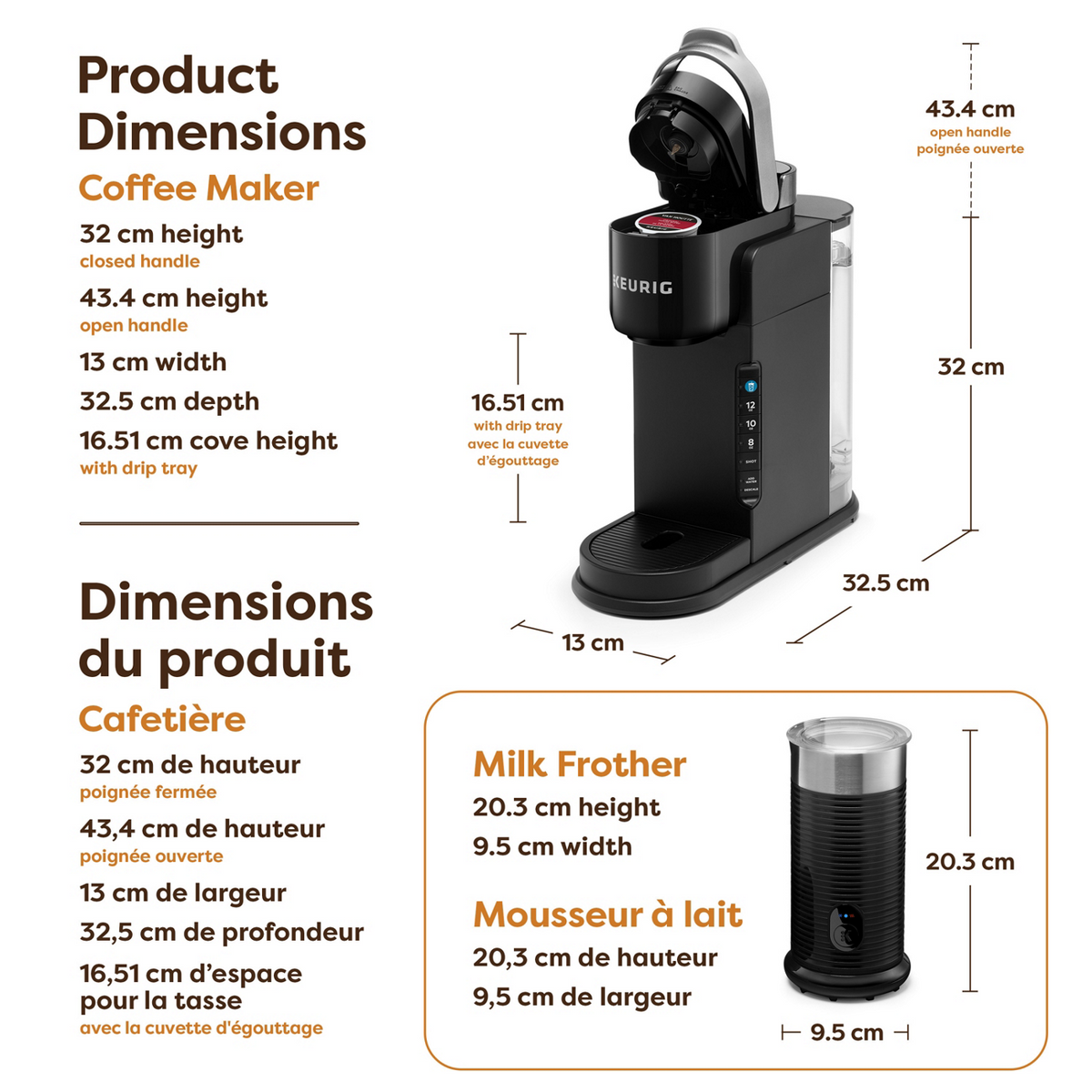 Keurig® K-Café® Barista Bar Single Serve Coffee - Latte & Cappuccino Maker