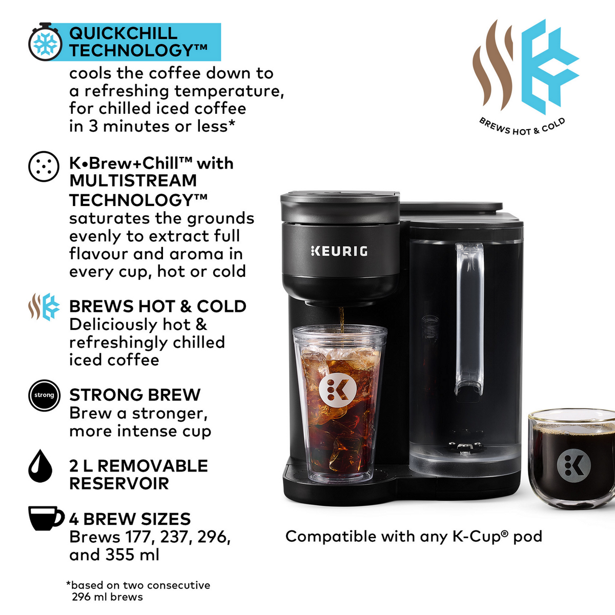 Keurig® K-Brew+Chill® Single Serve Coffee Maker