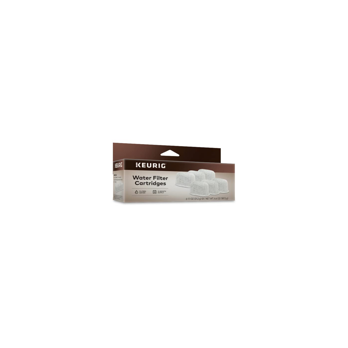 6 Water Filter Cartridge Refill Pack
