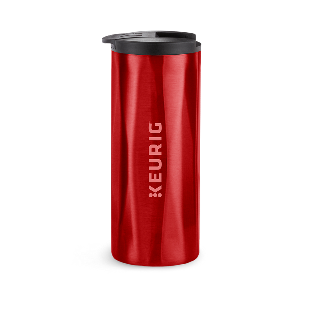 14oz. Faceted Travel Mug Red