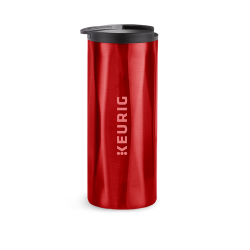 14oz. Faceted Travel Mug Red