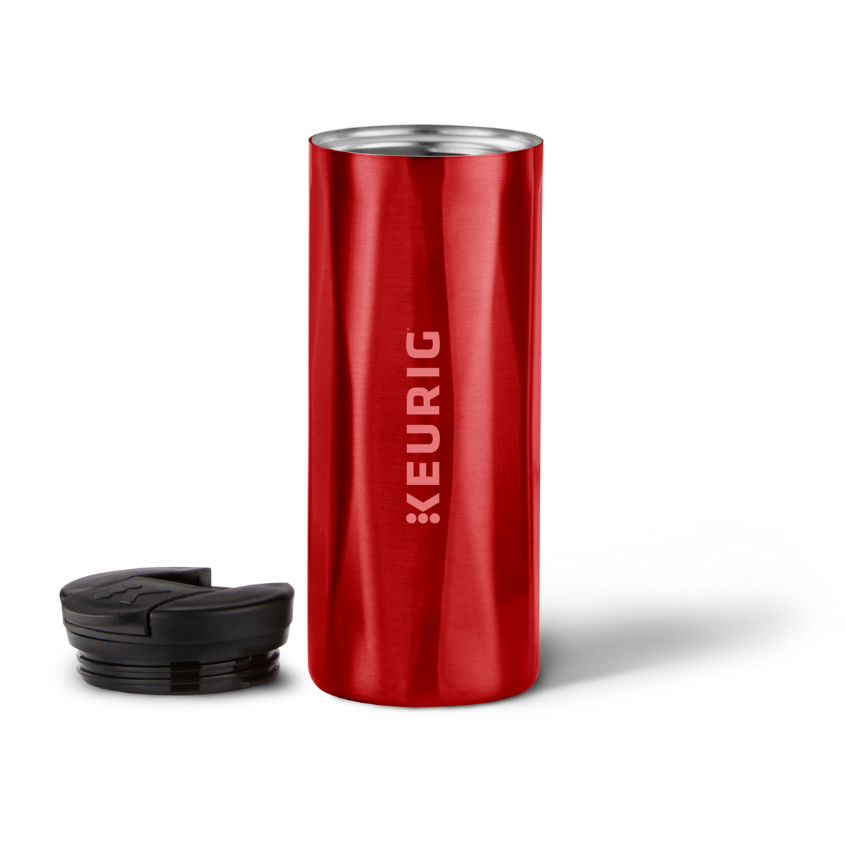 14oz. Faceted Travel Mug Red