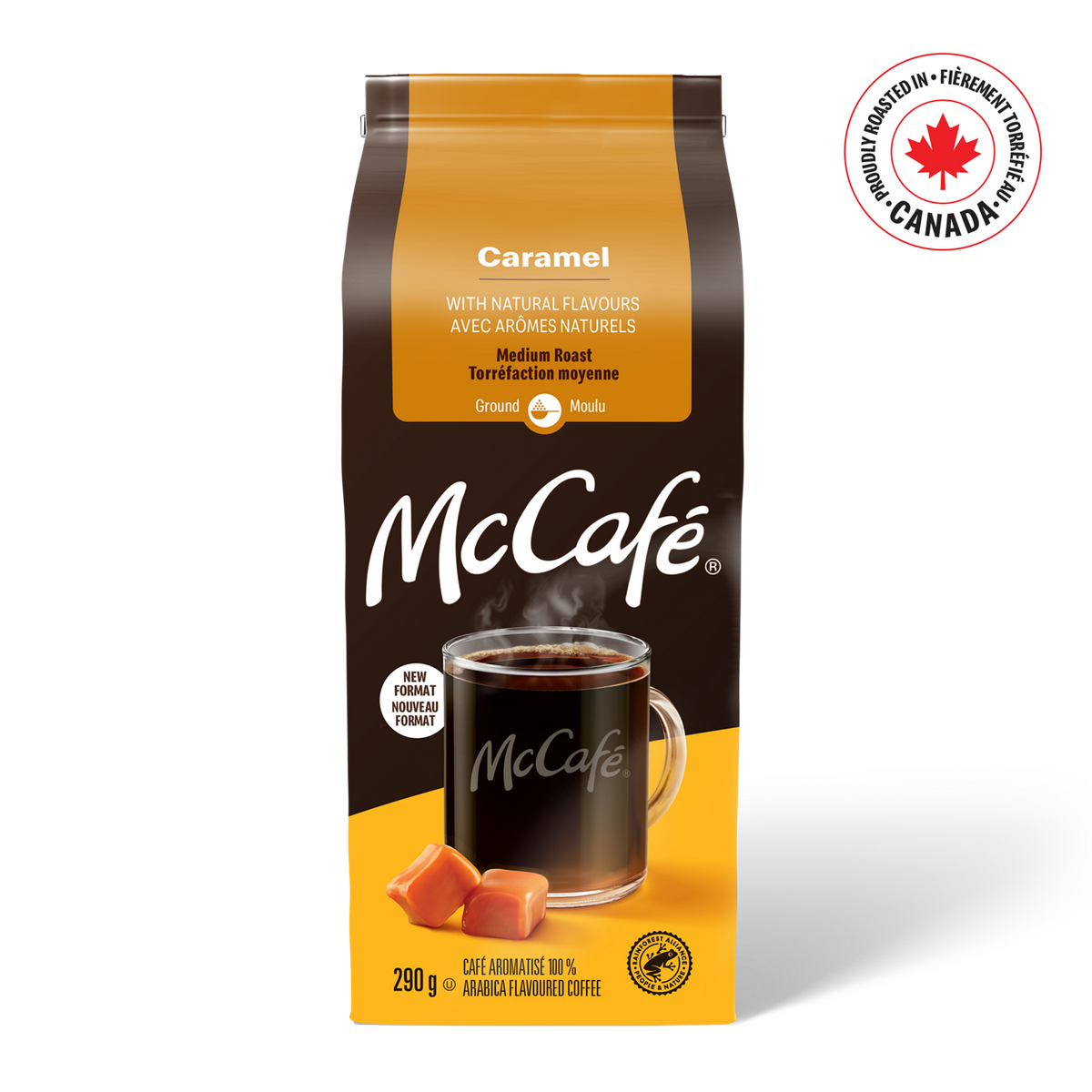 McCafé Premium Caramel Flavoured Medium Roast Ground Coffee
