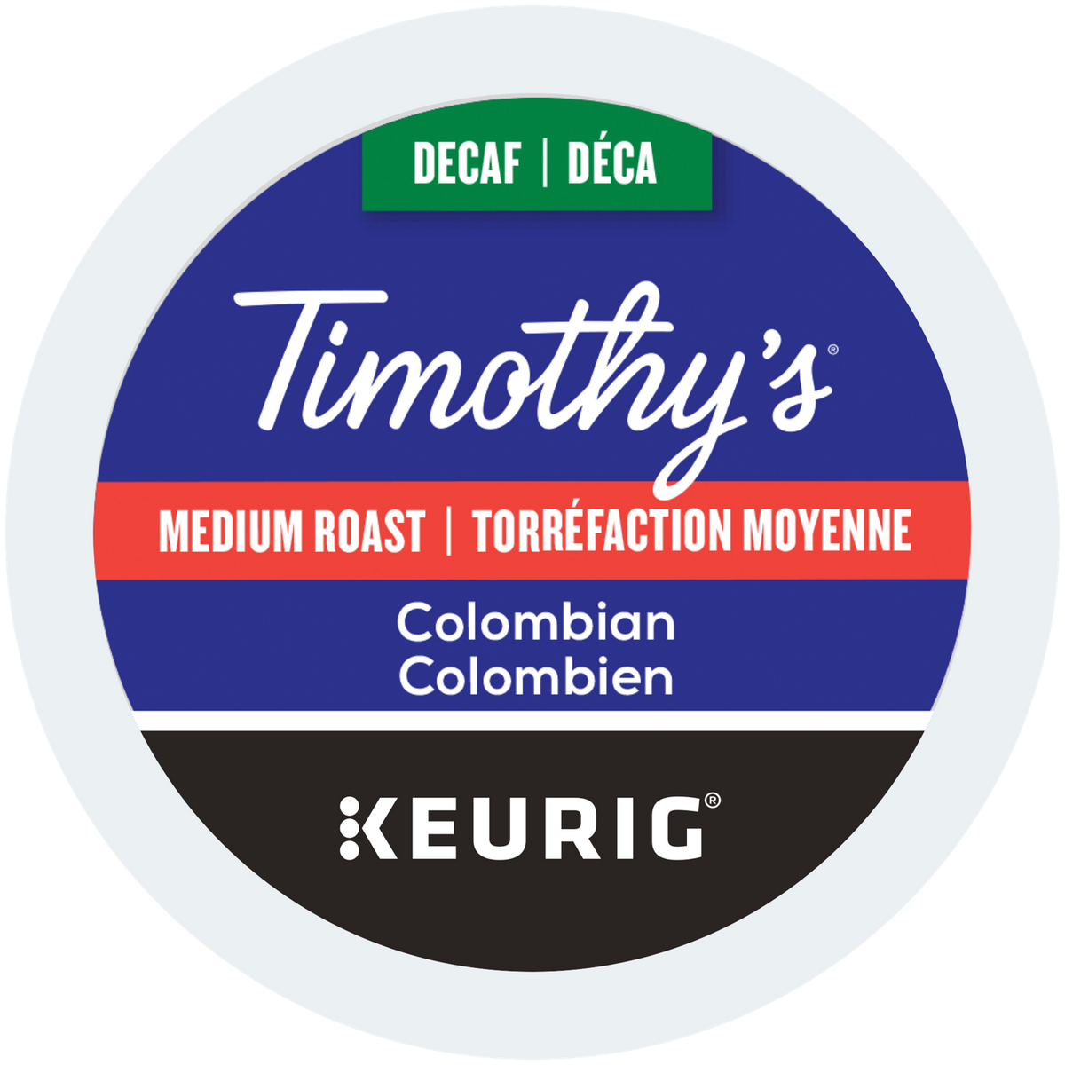 Timothy's Colombian Decaf Medium Roast Coffee